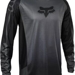 NWT Fox Men's 180 Leed Jersey Black Dark Shadow Long Sleeve Size S